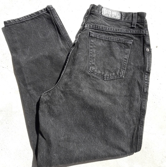 Black acid wash mom jeans - Picture 3 of 3